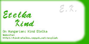 etelka kind business card